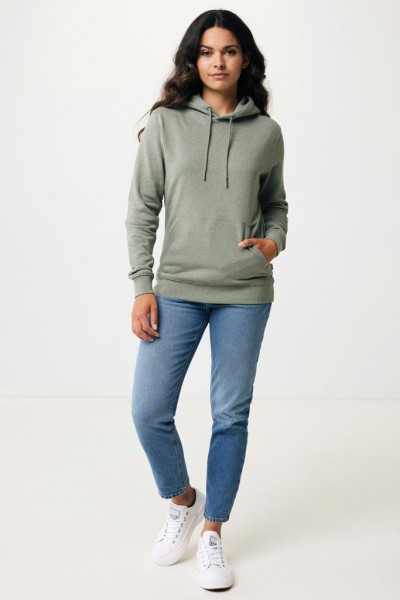 IQONIQ Torres ungefärbter Hoodie aus recycelter Baumwolle, heather green XL