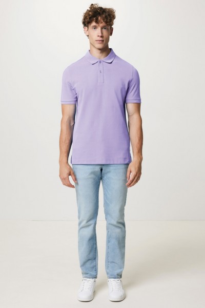 IQONIQ Yosemite Piqué-Poloshirt aus recycelter Baumwolle, lavender L