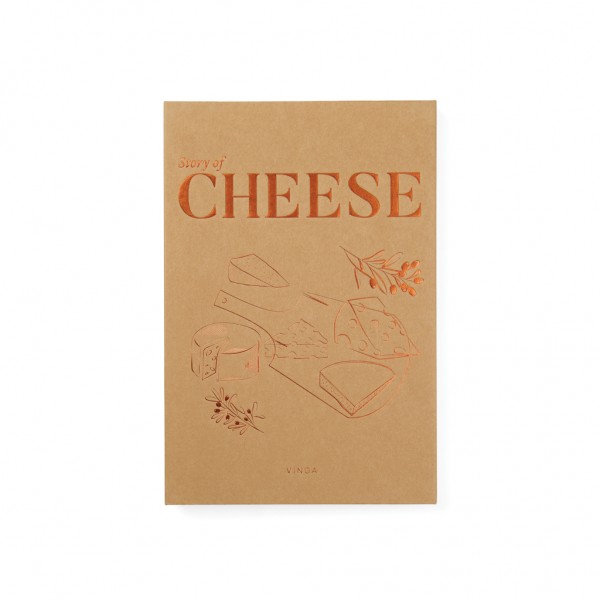 VINGA Käsemesser-Set Story of Cheese, braun
