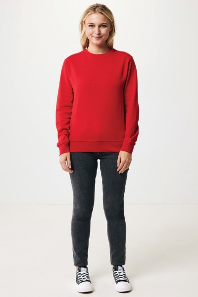 IQONIQ Etosha Lightweight Sweater aus recycelter Baumwolle, rot XS