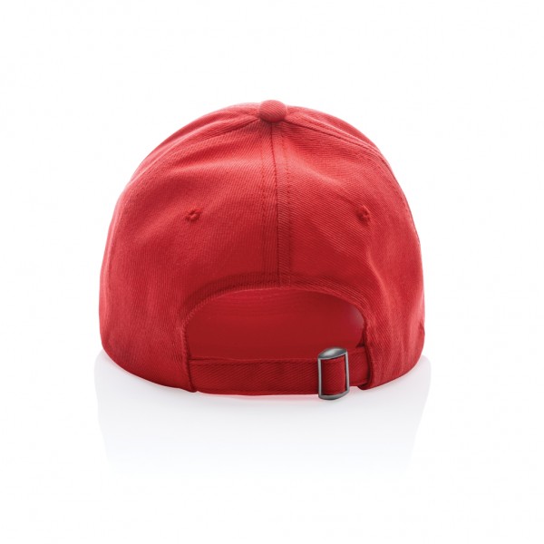 Impact 6 Panel Kappe aus 280gr rCotton mit AWARE™ Tracer, luscious red