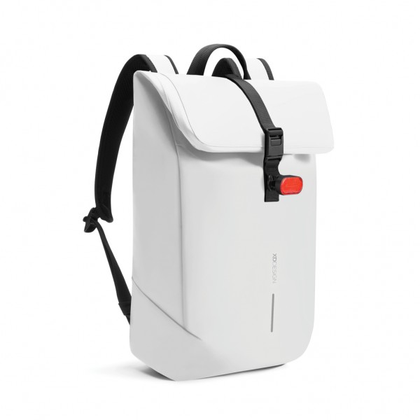 Urban wasserabweisender Flap-Top Rucksack, off white