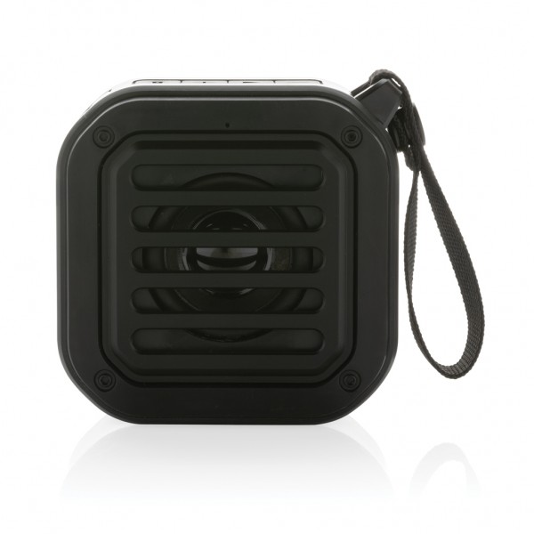 3W kabelloser Sunwave Solar-Lautsprecher aus RCS Kunststoff, schwarz