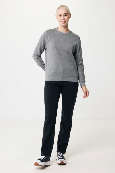 IQONIQ Etosha Lightweight Sweater aus recycelter Baumwolle, light heather anthracite XXL
