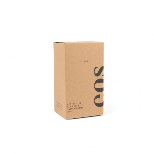 VINGA Eos Voyager 800ml Flasche aus RCS rec. Stainless-Steel, grau