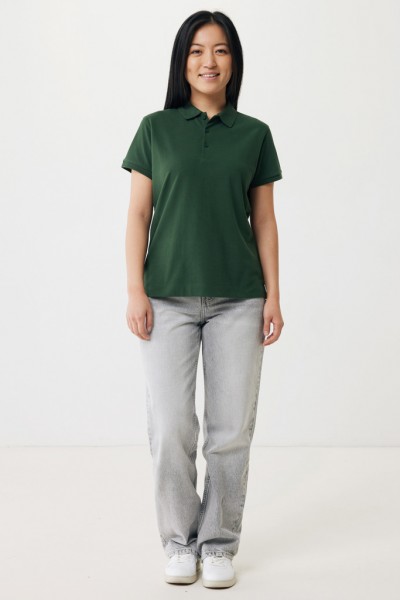 IQONIQ Yosemite Damen Piqué-Poloshirt aus rec. Baumwolle, forest green XL