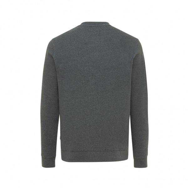IQONIQ Denali ungefärbt. Rundhals-Sweater aus recycelter BW, heather anthracite XS