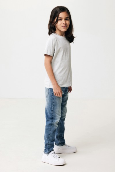 IQONIQ Koli Kids T-Shirt aus recycelter Baumwolle, light heather grey 910