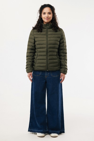 IQONIQ Maiko Damen Steppjacke aus recyceltem Polyester, khaki S