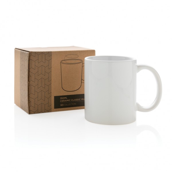 Basic Keramiktasse, 350ml, weiß