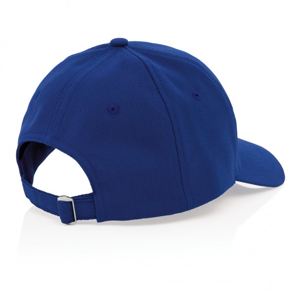 Impact 6 Panel Kappe aus 280gr rCotton mit AWARE™ Tracer, blau