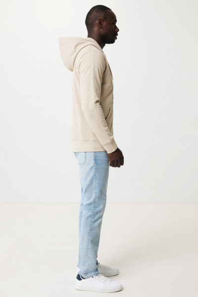 IQONIQ Abisko Zip-Kapuzenpullover aus recycelter Baumwolle, desert XXS