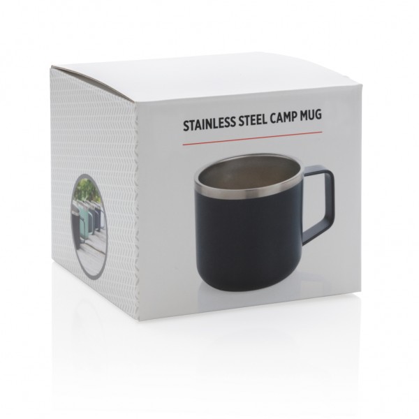 Stainless-Steel Camping-Tasse, blau