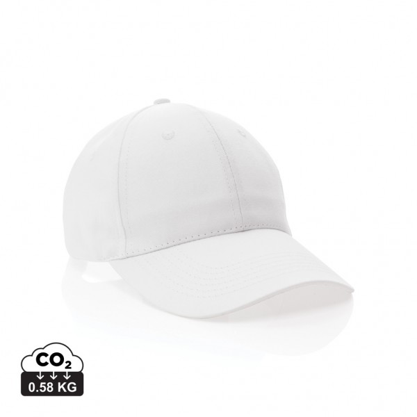 Impact 6 Panel Kappe aus 190gr rCotton mit AWARE™ Tracer, weiß
