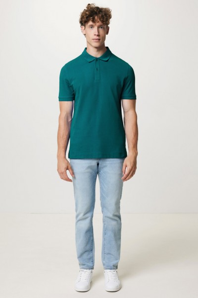 IQONIQ Yosemite Piqué-Poloshirt aus recycelter Baumwolle, verdigris XXXL