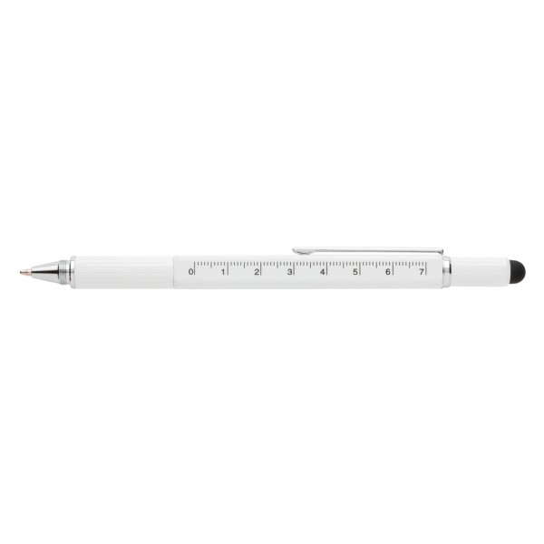 5-in-1 Aluminium Tool-Stift, weiß