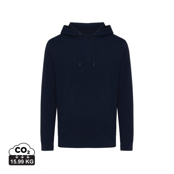 IQONIQ Rila Lightweight Hoodie aus recycelter Baumwolle, navy blau XL