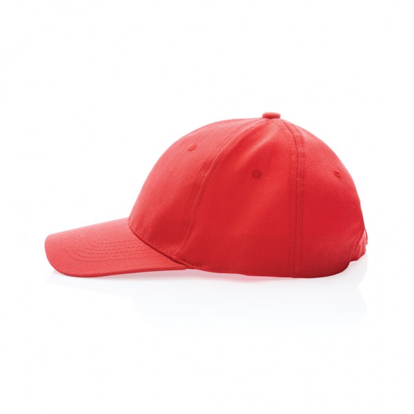 Impact 6 Panel Kappe aus 280gr rCotton mit AWARE™ Tracer, luscious red