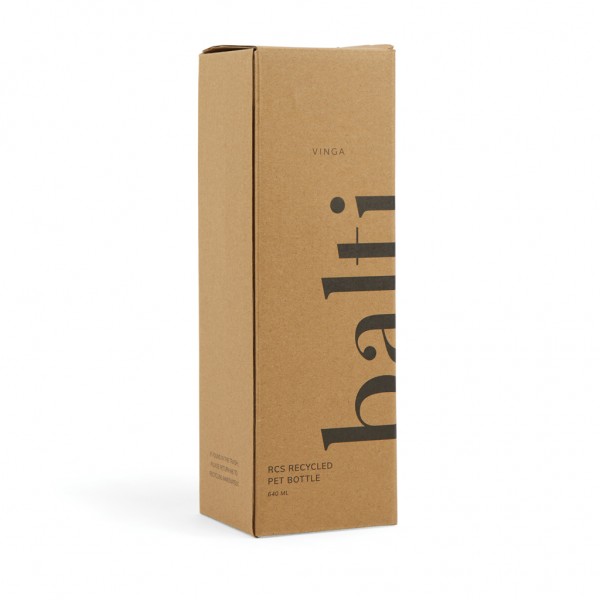 VINGA Balti 600ml Flasche aus RCS recyceltem PET, transparent