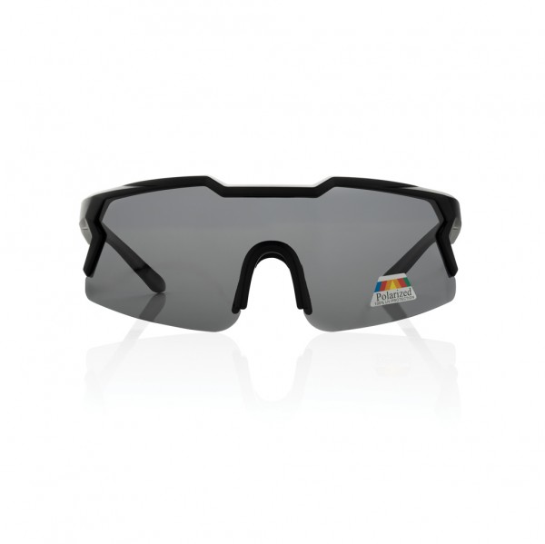 SproShield RCS Sportbrille mit polarisierten Gläsern, schwarz