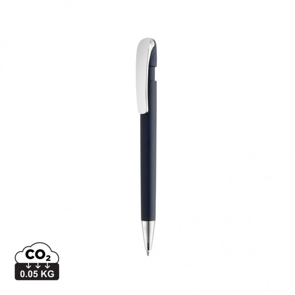 Glide GRS-zertifizierter rABS Stift mit Metallclip, navy blau