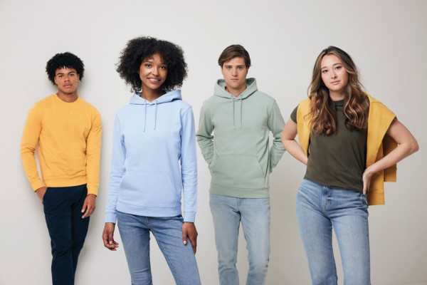 IQONIQ Jasper Hoodie aus recycelter Baumwolle, ochre yellow S