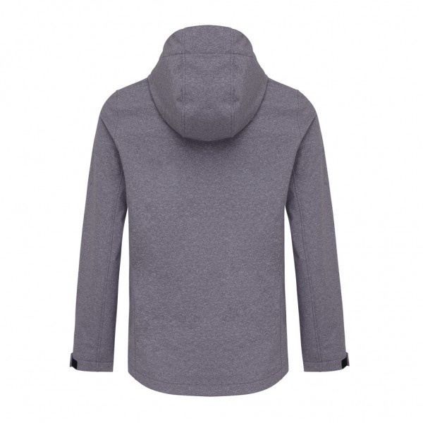 IQONIQ Makalu Damen Softshelljacke aus recyceltem Polyester, vulcano heather grey XS