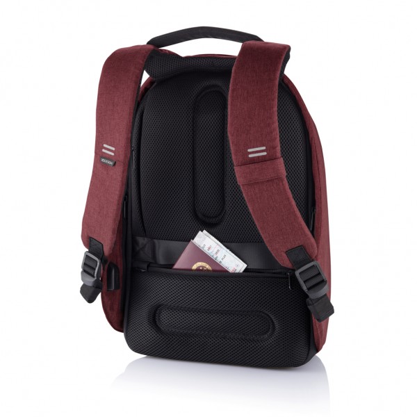 Bobby Hero Small Anti-Diebstahl-Rucksack, rot