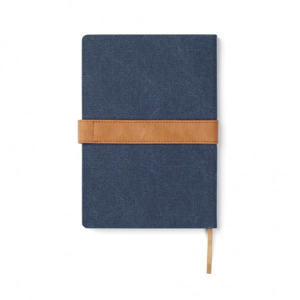 VINGA Bosler Notizbuch aus RCS recyceltem Papier, navy blau