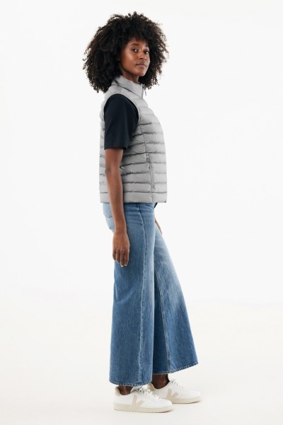 IQONIQ Meru Damen Bodywarmer aus recyceltem Polyester, Silbergrau M