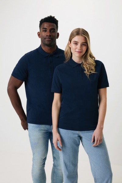 IQONIQ Yosemite Piqué-Poloshirt aus recycelter Baumwolle, navy blau XL