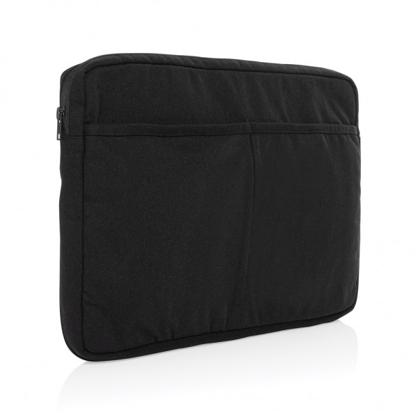 Laluka AWARE™ 15,6` Laptoptasche aus recycelter Baumwolle, schwarz