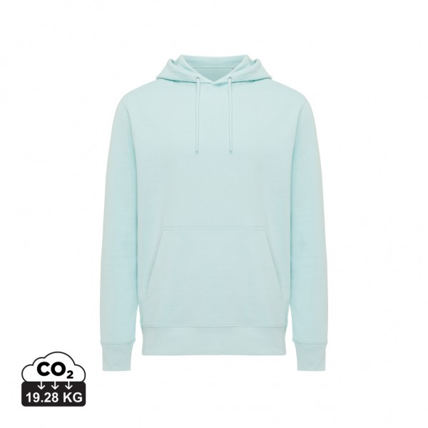 IQONIQ Rila Lightweight Hoodie aus recycelter Baumwolle, crushed mint XXL