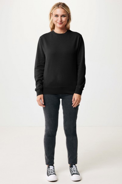 IQONIQ Etosha Lightweight Sweater aus recycelter Baumwolle, schwarz L