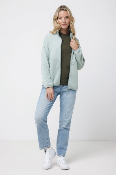 IQONIQ Talung Mikrofleece Jacke aus recyceltem Polyester, Iceberg green M