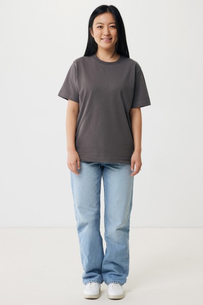 IQONIQ Kakadu relaxed T-Shirt aus recycelter Baumwolle, anthrazit XS