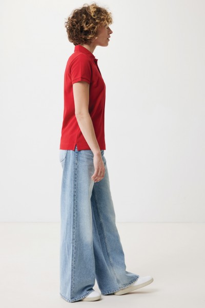 IQONIQ Yosemite Damen Piqué-Poloshirt aus rec. Baumwolle, rot XXS