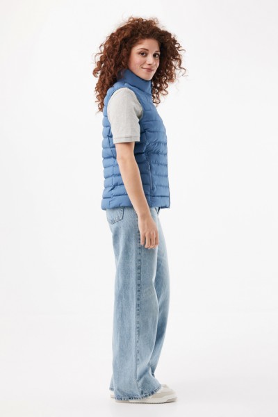 IQONIQ Meru Damen Bodywarmer aus recyceltem Polyester, moon blue XXS