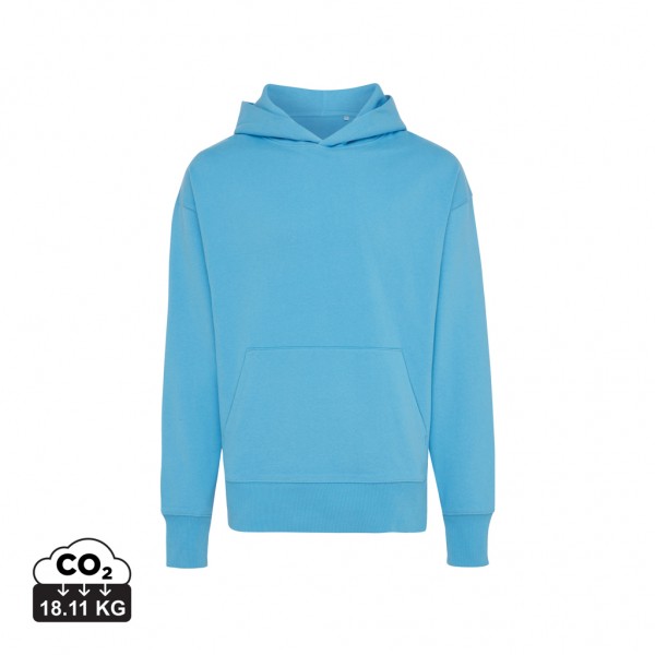 IQONIQ Yoho Relax-Hoodie aus recycelter Baumwolle, tranquil blue L