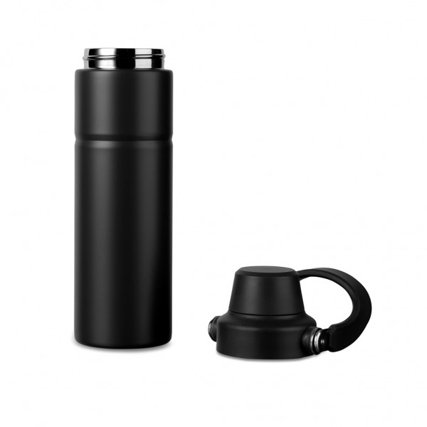 VINGA Baltimore Trek RCS recycelte SS Flasche 600ml, schwarz