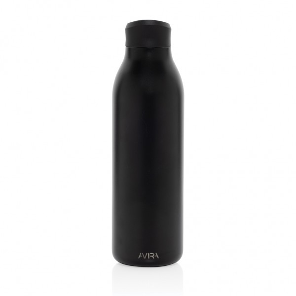 Avira Alok 360 Klick-Wasserflasche aus RCS rec. Stahl, 600ml, schwarz