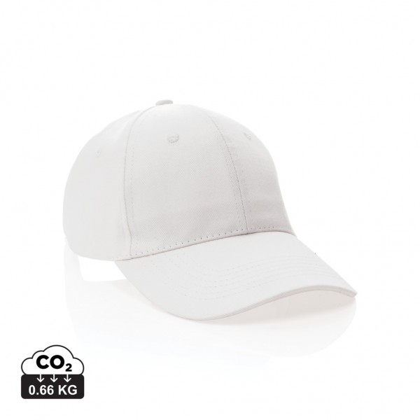 Impact 6 Panel Kappe aus 280gr rCotton mit AWARE™ Tracer, weiß