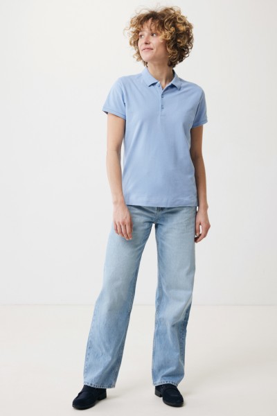 IQONIQ Yosemite Damen Piqué-Poloshirt aus rec. Baumwolle, sky blue M
