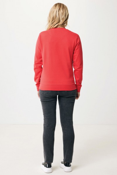 IQONIQ Zion Rundhals-Sweater aus recycelter Baumwolle, luscious red M