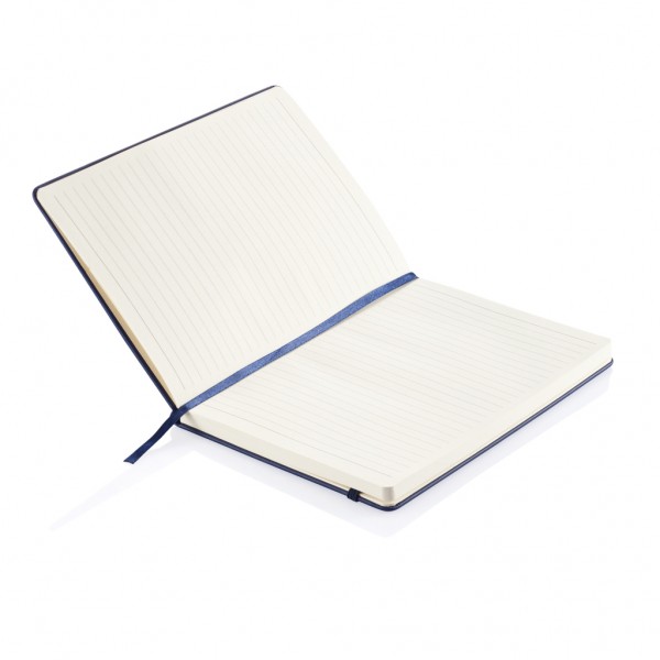 Deluxe Hardcover PU A5 Notizbuch, navy blau