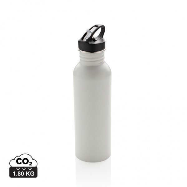 Deluxe Sportflasche aus Edelstahl, off white
