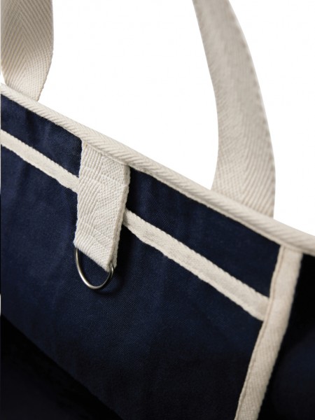 VINGA Volonne AWARE™ Strandtasche aus recyceltem Canvas, blau