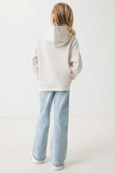 IQONIQ Yengo KidsHoodie mit Seitentaschen aus rec. Baumwolle, ivory white 1112