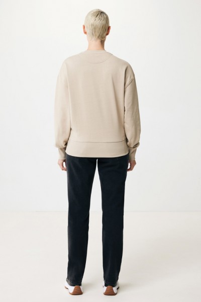 IQONIQ Kruger Relax-Rundhals-Sweater aus recycelt. Baumwolle, desert XXL
