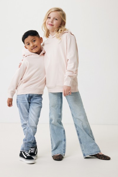 IQONIQ Yengo KidsHoodie mit Seitentaschen aus rec. Baumwolle, cloud pink 910